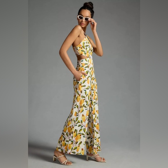 Farm Rio Halter Cutout Wide-Leg Jumpsuit - Picture 4 of 10